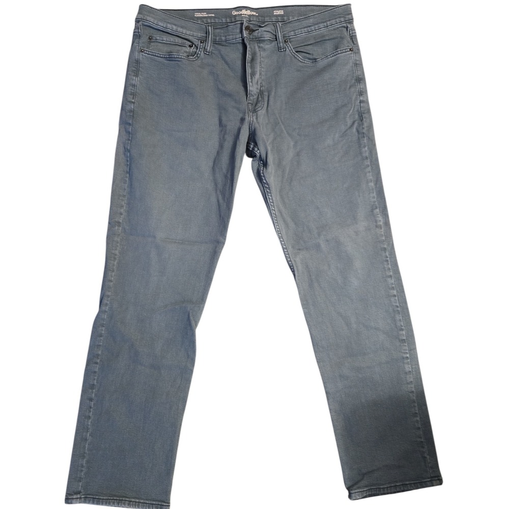 Vintage Goodfellow Total Flex Athletic Straight Leg Jeans Mens‎ Slate Blue 38x32